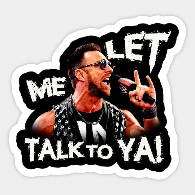 Wwe La Knight -  let me talk to ya Sticker by Distiramoth